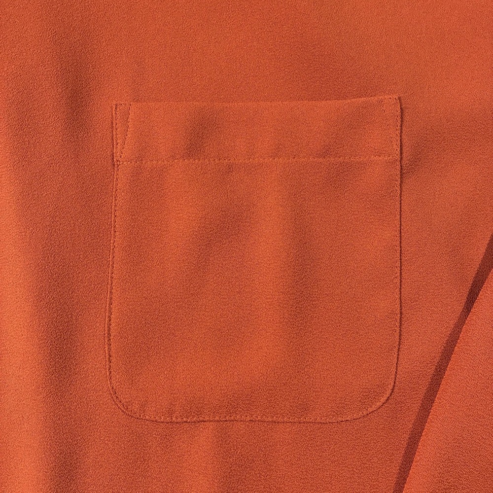 J Jill Long Sleeve Button Up Blouse Burnt Orange Women's 2X Career Basic Classic - Picture 3 of 12